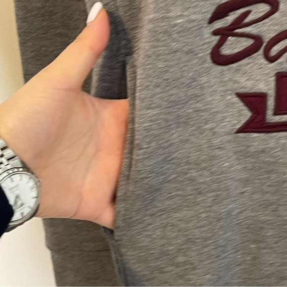 NBA Womens Chicago Bulls Mock Neck Hooded Pullover Sweatshirt Size M Pocket - Picture 10 of 11